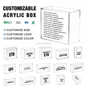 Boîte de protection en acrylique UV pour cartes de jeu TCG, étui UPC pour 151 boosters, boîte de présentation avec couvercle magnétique, boîtes de protection en acrylique pour boosters - Product Image 1