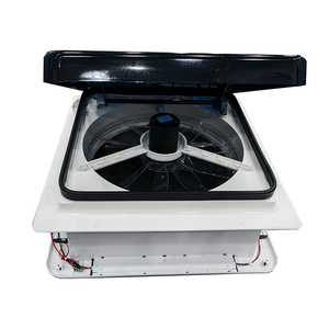 Ventilateur de toit électrique pour camping-car 340x340mm 12V 24V avec capteur de pluie, éclairage LED et télécommande, pour <span class=keywords><strong>caravane</strong></span> - Product Image 1