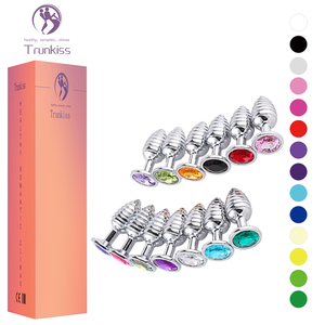 <span class=keywords><strong>Plug</strong></span> Anali Filettati <span class=keywords><strong>in</strong></span> Metallo all'Ingrosso Disponibili <span class=keywords><strong>in</strong></span> Vari Colori Giocattoli Sessuali Anali per Adulti <span class=keywords><strong>Plug</strong></span> Rotondi con Gioiello - Product Image 1