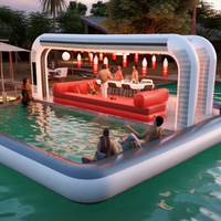 Tente gonflable extérieure personnalisable de barre de piscine de PVC avec la chaise pour des parties de barre d'arrière-cour