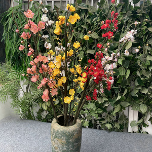 Décoration de mariage YL : Arbre de <span class=keywords><strong>prunier</strong></span> artificiel <span class=keywords><strong>en</strong></span> cire, fausses <span class=keywords><strong>fleurs</strong></span>, pour salon, jardin, cour, plantes décoratives, ornements - Product Image 2