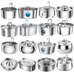 <span class=keywords><strong>Fontaine</strong></span> à eau automatique pour animaux de compagnie, chiens et chats, ovale, 3,2 L, en acier inoxydable, avec filtre, en forme de robinet, pour l'extérieur - Product Image 6