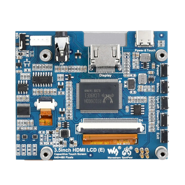 3.5inch Waveshare Capacitive Touch IPS LCD Development Board (E) 640x480 Audio Jack Raspberry Pi OS Ubuntu Kali WIN10 IoT B704
