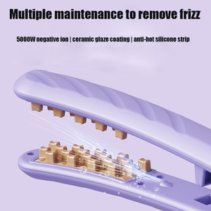 เครื่องม้วนผมแบบเฝือกฝักถั่วขนาดเล็กทำจากข้าวโพดปลายยอดเหลือกทรงฝักถั่ว - Product Image 3