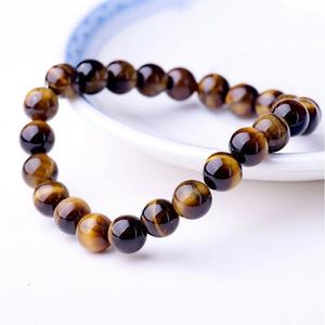 Pulsera de Piedras Semipreciosas Naturales para Hombre, Turquesa, Ojo de Tigre, Obsidiana, Cristal Negro Volcánico, Joyería de Moda - Product Image 3