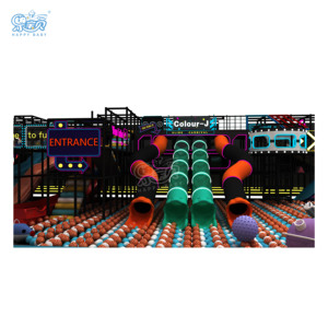 Aire de jeux pour enfants et tout-petits Happy Baby, nouveau design attrayant, parc d'attractions commercial pour enfants, aire de jeux intérieure - Product Image 3