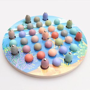 los niños Juego de la pesca se formación clip Bola de mármol 3-6 años los niños y las niñas enseñanza SIDA juguetes de madera - Product Image 3
