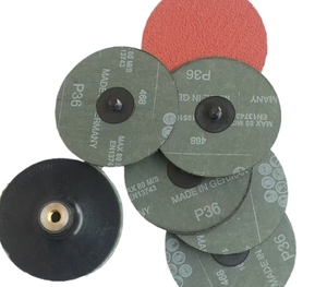 50Pc <span class=keywords><strong>SATC</strong></span> 2 pulgadas Cambio rápido 80 Grit Disco de lijado Unión de resina de óxido de aluminio OEM/ODM compatible - Product Image 4