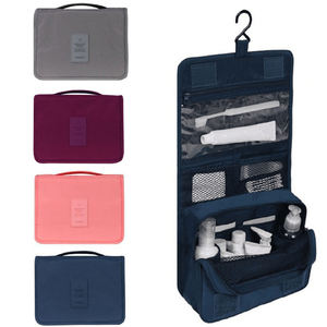 Organizador de cosméticos colgante de Material Oxford de moda, bolsa de viaje, nuevo diseño, resistente al agua, plegado para neceser, cremallera, Clos - Product Image 1