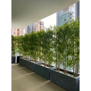 En fibre de verre béton <span class=keywords><strong>ardoise</strong></span> rectangulaire la plantation de fleurs creux pots - Product Image 1