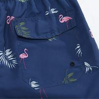 Shorts de bain décontractés pour hommes en tissu Oxford respirant, à taille élastique, séchage rapide, avec poches latérales pour la plage et la piscine