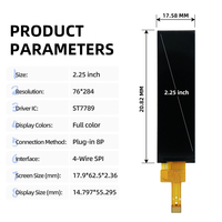 2,25-Zoll Full-View SPI Farb-TFT-LCD-Display ST7789T3 Modul - 8-Pin 76*284 Ansteuerungsserieller Bildschirm mit 4-Draht-SPI