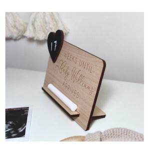 El más vendido Regalo de <span class=keywords><strong>embarazo</strong></span> Fecha de vencimiento Cuenta regresiva Llegada del bebé Placa de Cuenta Regresiva - Product Image 4