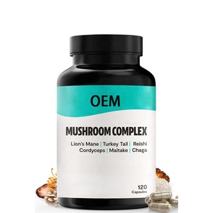 Suplemento de hongos orgánicos Faitury OEM Cápsula de extracto de hongos 500mg Cápsulas complejas de hongos - Product Image 1