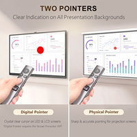 Pointeur de présentation numérique sans fil avec rappel par vibration, chargement USB-C et contrôle du volume pour Zoom/Teams – Vente en gros