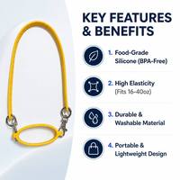 Anneau de bouteille en silicone rond, sans BPA, léger, antidérapant, universel, compatible avec diverses bouteilles, anneau de bouteille d'eau en silicone pour l'extérieur