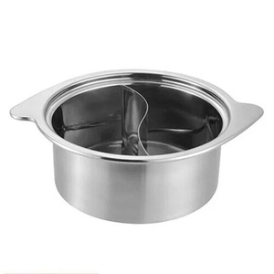 หม้อสุกี้สแตนเลสขนาดเล็ก 24 ซม. ของผู้ผลิต หม้อชาบู-ชาบูแบบหนา หม้อเดี่ยวสำหรับ 1 คน หม้อหมุนได้ 14-18 องศา พร้อมซุปใส - Product Image 3