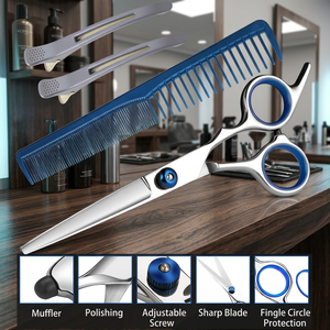 Herramientas Profesionales de Salón, Cómoda Cepillo de Afeitar Hecho a Mano con Mango de Acero Inoxidable y Cuchilla de Acero de 28 Dientes - Product Image 3