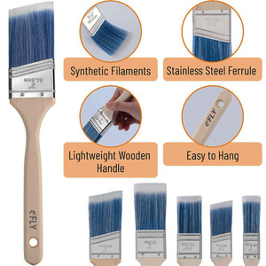 Ensemble de <span class=keywords><strong>peinture</strong></span> en bois plastique de qualité industrielle, personnalisable, OEM, avec des poils en bois pour l'application de <span class=keywords><strong>peinture</strong></span> murale - Product Image 2