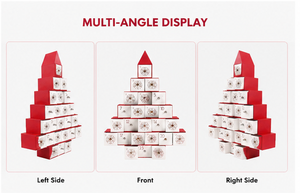 Caja de Calendario de Adviento con Forma de Árbol de Navidad Personalizada, con Cajones, de Cartón Rígido, Triangular, Caja Misteriosa para Regalo Sorpresa - Product Image 6