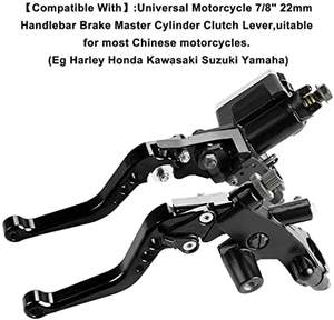 Pour moto Honda Kawasaki Suzuki Yamaha, levier de frein et d'embrayage pour guidon de 7/8'' (22 mm), ensemble gauche et droit - Product Image 5
