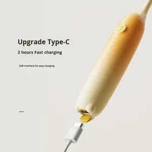 Nouvelle brosse à dents électrique pour enfants Bycare, rechargeable, avec icône d'ours, dessin animé, étanche, à lévitation magnétique, sonique, autonettoyante 3 - Product Image 4