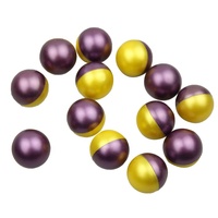 Billes de peinture bicolores PEG et gélatine pour sports d'équipe en plein air - Calibre 0,68 - Solubles dans l'eau - Non toxiques - Biodégradables