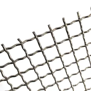 Precio de fábrica de tejido de acero inoxidable de malla de alambre prensado