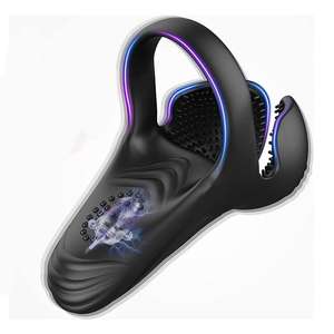 Neuer Penisring für Paare mit 10 Vibrationsmodi zur Verzögerung der Ejakulation und bei Erektionsstörungen Sexspielzeug - Product Image 1
