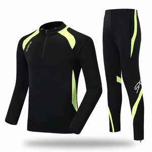 Toptan ajanlar fabrika doğrudan erkek rüzgar geçirmez sıska takım gündelik spor giyim uzun kollu Jersey 2-in-1 tasarım 100% Polyester - Product Image 6