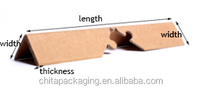 Protections d'angle pour palettes et garde-bordures en papier kraft en forme de L, 100 % recyclables, fournitures d'emballage pour palettes, marque Chita
