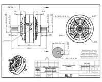 Dynamomètre électromagnétique robuste à double arbre à poudre magnétique BLS PC-40, 400 Nm, 24 V, pour simulation de charge, garantie 1 an