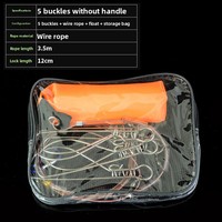 Livraison Rapide Multi-Clips pour la fixation de poissons vivants, en fil d'acier inoxydable avec flotteurs, attache de pêche portable pour leurres, vente en gros