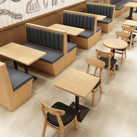 Ensembles de restaurant vente en gros d'usine ensemble de canapés en bois chaises meubles de restaurant modernes personnalisables à vendre