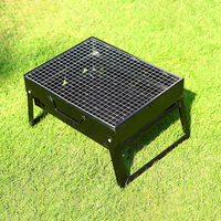 Barbecue portable pliable GARIDA RTS, barbecue au charbon de bois, barbecue de table pliable, GCBG-001