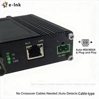 Mini Industrieller 10BASE-T zu 10BASE-FL Ethernet-Medienkonverter
