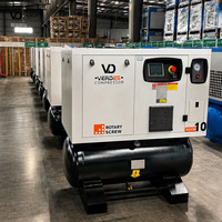 Compresseur à vis rotatif industriel 4-en-1 série VERDES De Ar 7,5-22 kW 10-30 CV 500 L avec sécheur d'air