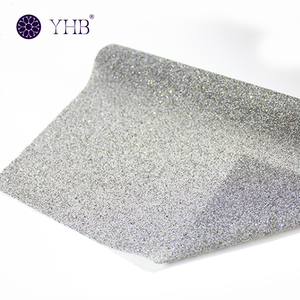 <span class=keywords><strong>Tissu</strong></span> décoratif YHB de haute qualité avec strass, motifs personnalisés thermocollants, <span class=keywords><strong>tissu</strong></span> en cristal coloré auto-adhésif - Product Image 1