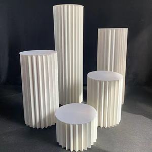 F3 haute qualité nouveaux accessoires de mariage plié cylindrique Dessert Table papier colonne romaine <span class=keywords><strong>route</strong></span> plomb ornements fête d'anniversaire mise <span class=keywords><strong>en</strong></span> page - Product Image 5