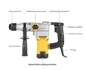 High Power Heavy Duty 220V Demolition <b>Hammer</b> Drill SDS Rotary Industrial Concrete Breakers Jackhammer A020 Demolition <b>Hammer</b> - Product Image 6