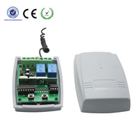 YET402PC V2.0 9V~24V Récepteur universel de télécommande RF 433 MHz, récepteur 2 canaux avec deux émetteurs