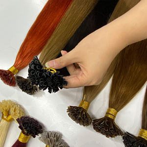 En gros U Tip italien kératine pré-collé Extensions de cheveux humains Remy Double dessiné U Tip I Tip Extension de cheveux - Product Image 5