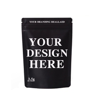 Pochettes debout en feuille d'aluminium noir mat sacs d'emballage alimentaire en plastique auto-scellants pour chat chien nourriture coloré thé papier d'aluminium