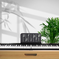Piano électrique portable rechargeable pour débutants, clavier numérique pliable 88 touches avec alimentation USB et sac de transport