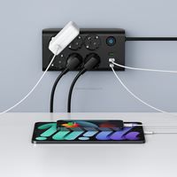 Artículos eléctricos 10 salidas de CA enchufe 16A tira de alimentación con carga inteligente Usb Europa más vendidos