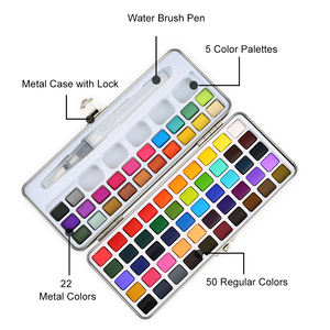 Xinbowen all'ingrosso 72/90/100 professionale solido educativo scuola arte acquerello <span class=keywords><strong>acquarelle</strong></span> Set di colori per la pittura dell'artista - Product Image 2