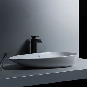 <b>Side</b> drain ceramic above counter basin basin wash basin washing machine cabinet creative wash basin basin wash <b>table</b> - Product Image 2