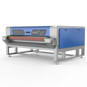 Otomatik besleme ccd kamera baskılı tekstil deri pamuklu kumaş lazer kesme makinesi fiyat