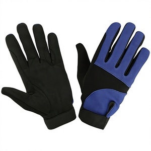 Gants d'équitation noirs haut de gamme respirants antidérapants pour sports de plein air, entraînement tactile, mitaines de dressage, logo personnalisé - Product Image 1