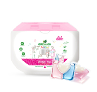 Lessive en dosettes GRIKLIN Doll Design 10g, parfum intense, détachant pour lessive, nettoyage en profondeur